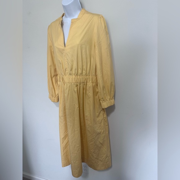 J.Crew Cinched-waist cotton poplin midi dress - Picture 6 of 11